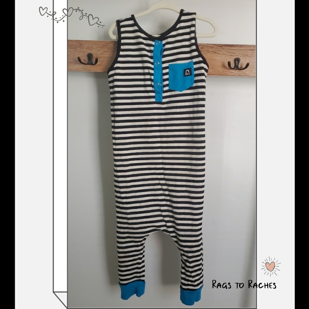 Rags to Raches stripped romper